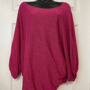 Express Fuchsia Shimmer Top